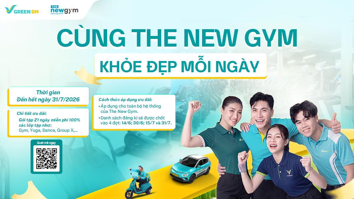 XANH HOT DEAL | CÙNG THE NEW GYM KHỎE ĐẸP MỖI NGÀY