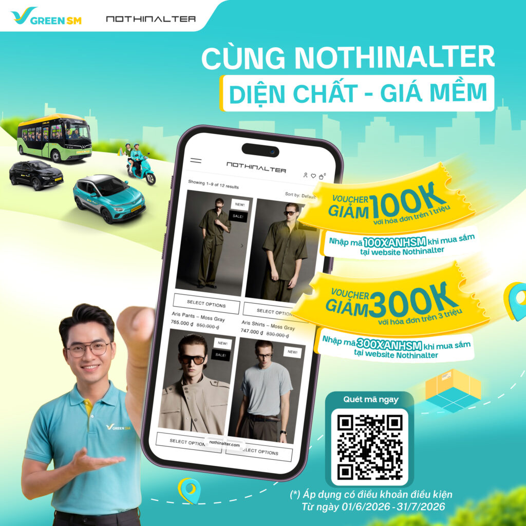XANH HOT DEAL | Cùng Nothinalter Diện Chất - Giá Mềm