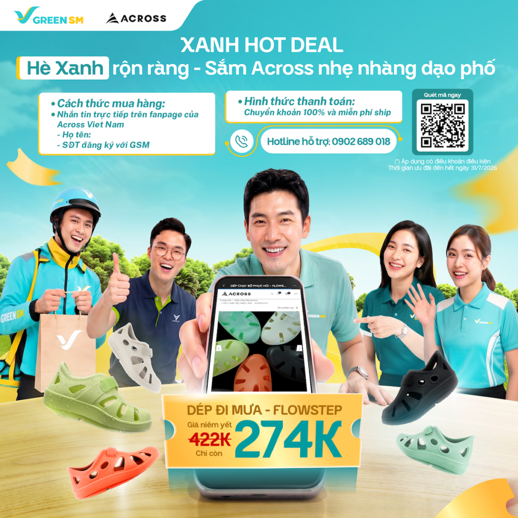 XANH HOT DEAL | Hè Xanh Rộn Ràng - Sắm Across Nhẹ Nhàng Dạo Phố
