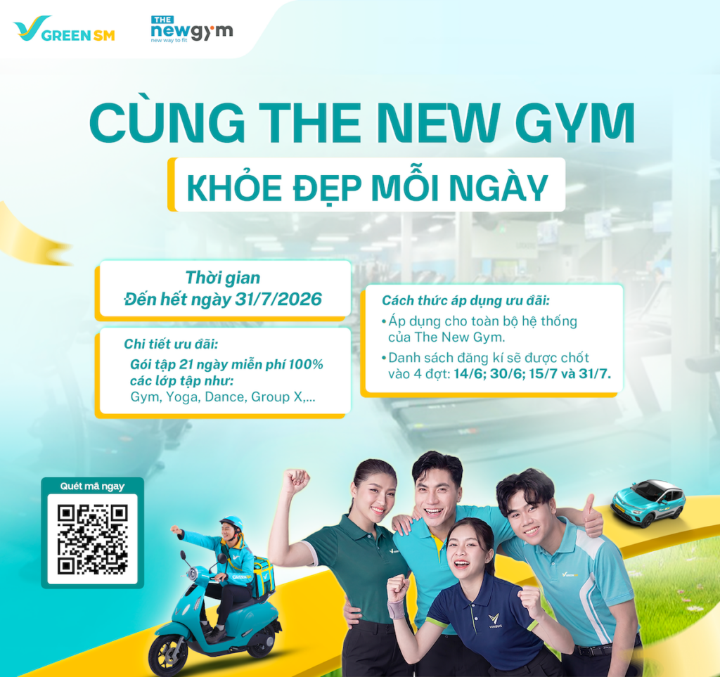 XANH HOT DEAL | CÙNG THE NEW GYM KHỎE ĐẸP MỖI NGÀY