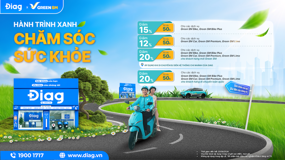 Đồng hành chăm sóc sức khoẻ chủ động: Green SM x Trung tâm y khoa DIAG