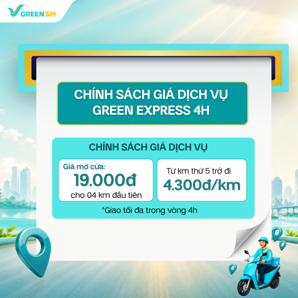 Ra Mắt Dịch Vụ Green Express 4h - Thêm Cơ Hội Nhận Đơn, Mở Rộng Nguồn Thu Nhập