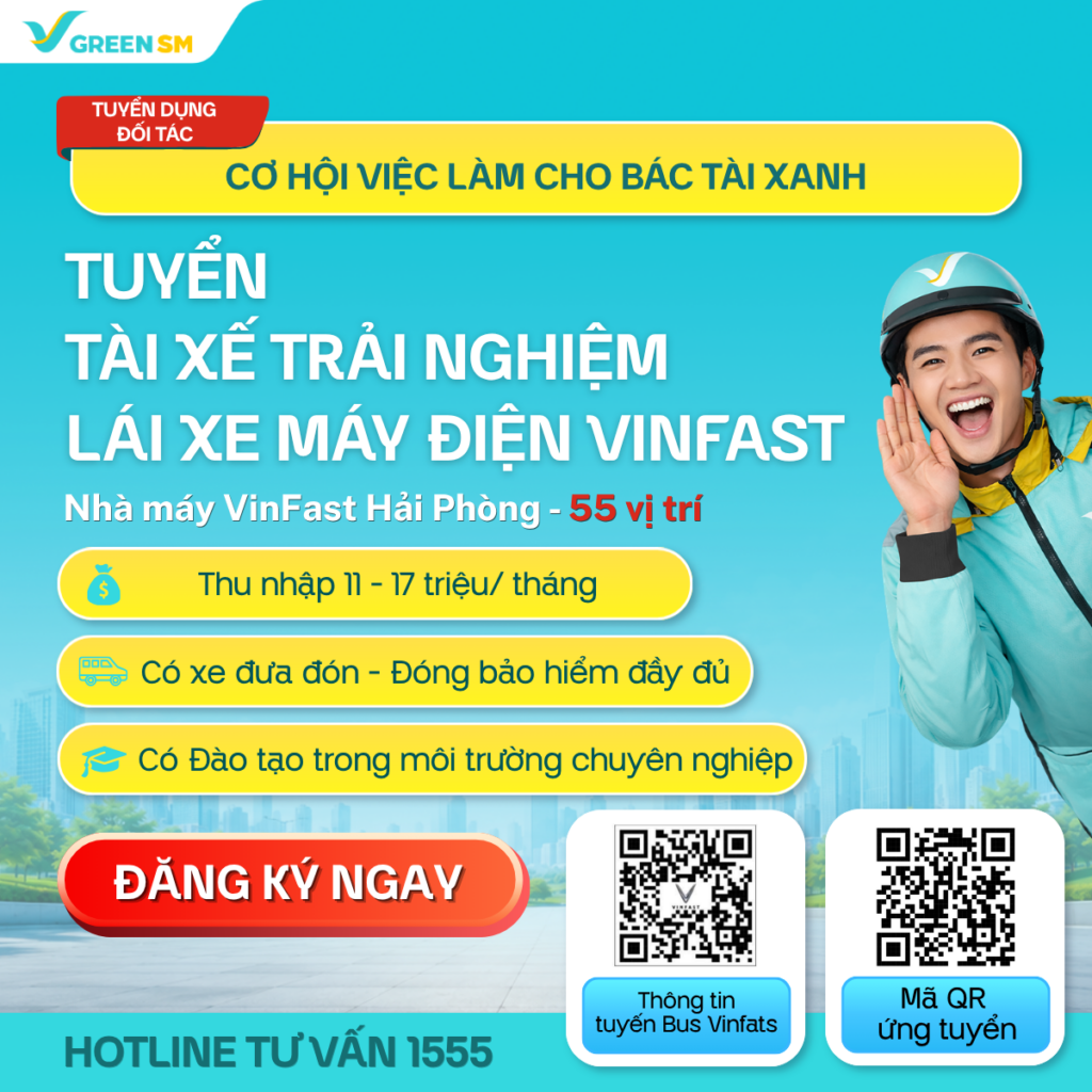 Thông Báo Tuyển Tài Xế Lái Xe Thử Nghiệm Tại Nhà Máy VinFast Hải Phòng