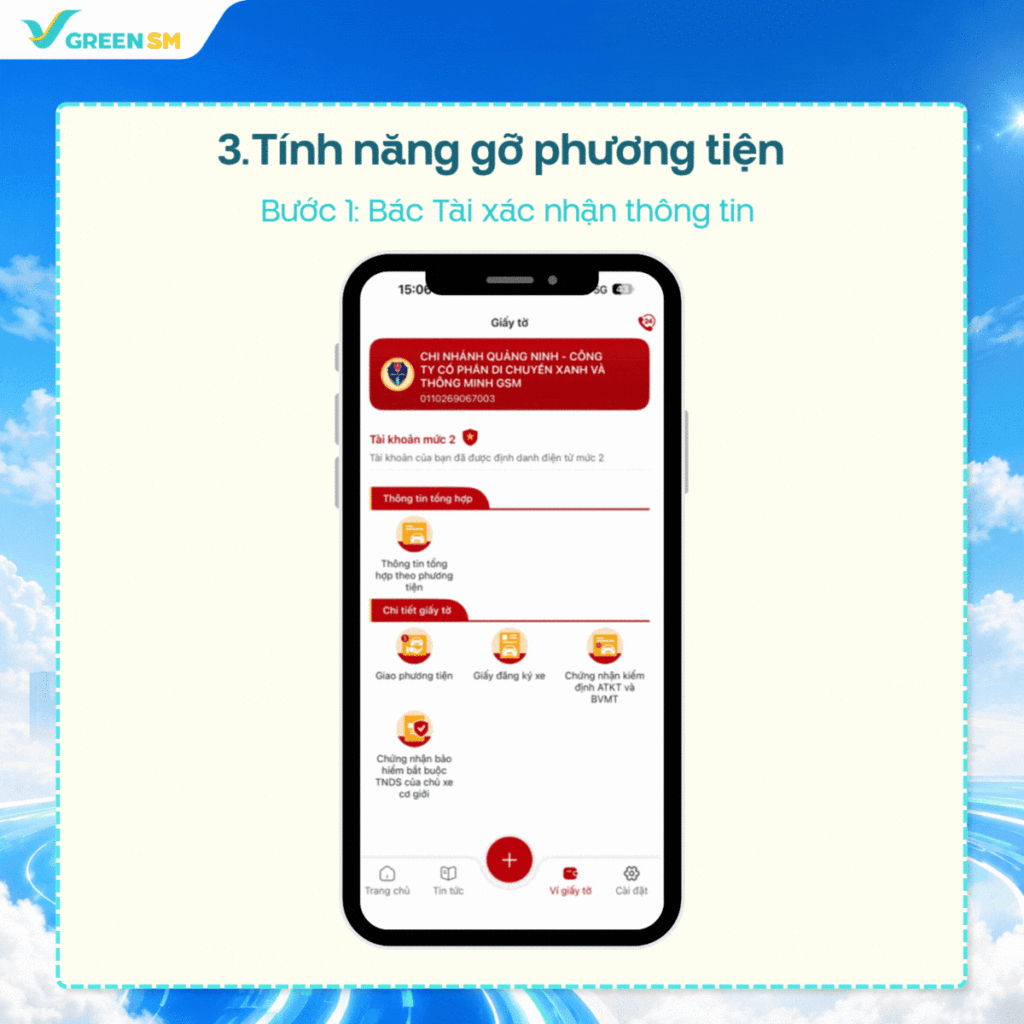 Hướng Dẫn Bác Tài Xanh Gán Cà Vẹt Xe Điện Tử Qua Ứng Dụng VNeTraffic
