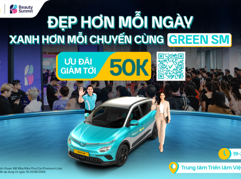 Green SM đồng hành cùng Beauty Summit – Ưu đãi di chuyển lên đến 20%
