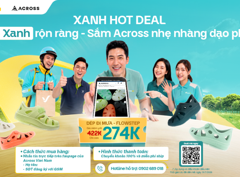 XANH HOT DEAL | Hè Xanh Rộn Ràng - Sắm Across Nhẹ Nhàng Dạo Phố