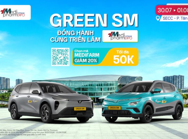 Green SM hợp tác cùng Medipharm Expo 2026 - Ưu đãi di chuyển lên đến 25%