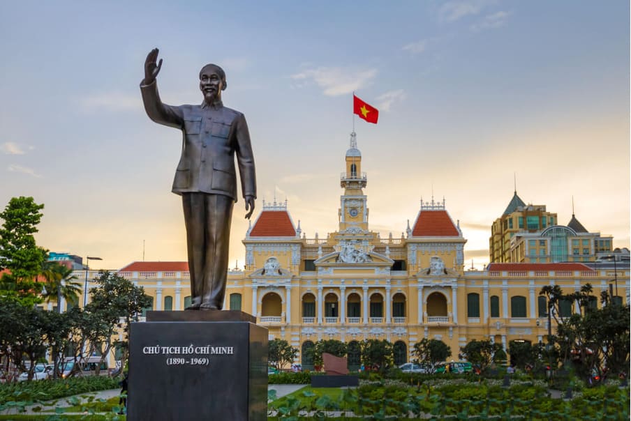 President Ho Chi Minh’s Statue at Nguyen Hue Walking Street