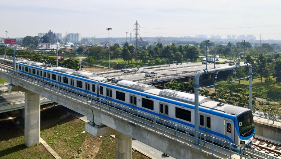 Metro in Ho Chi Minh city. 