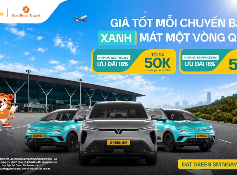 Green SM hợp tác cùng BestPrice Travel – Ưu đãi di chuyển sân bay lên đến 50.000 đồng