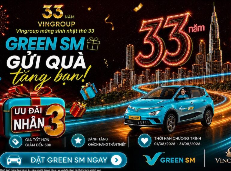 Mừng sinh nhật VIN33: Green SM ưu đãi đặc biệt cho hội viên VinClub