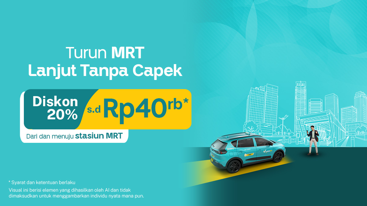 Diskon 20% Dari dan Menuju Stasiun MRT