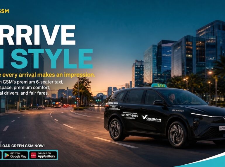 Green GSM launches its premium electric taxi service in the Philippines.