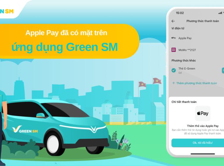 Giới thiệu và hướng dẫn thanh toán bằng Apple Pay trên Green SM
