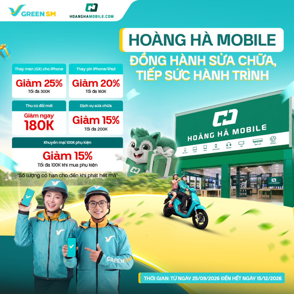 HOÀNG HÀ MOBILE mang đến chương trình ưu đãi đặc biệt dành riêng cho các Bác Tài Xanh