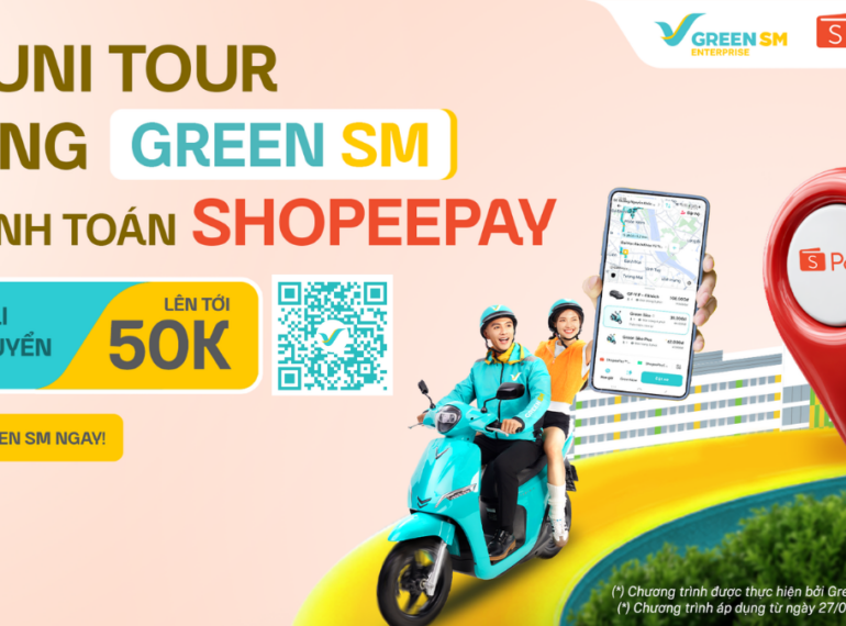 Green SM x ShopeePay – Uni Tour đi đâu, Green SM đồng hành!