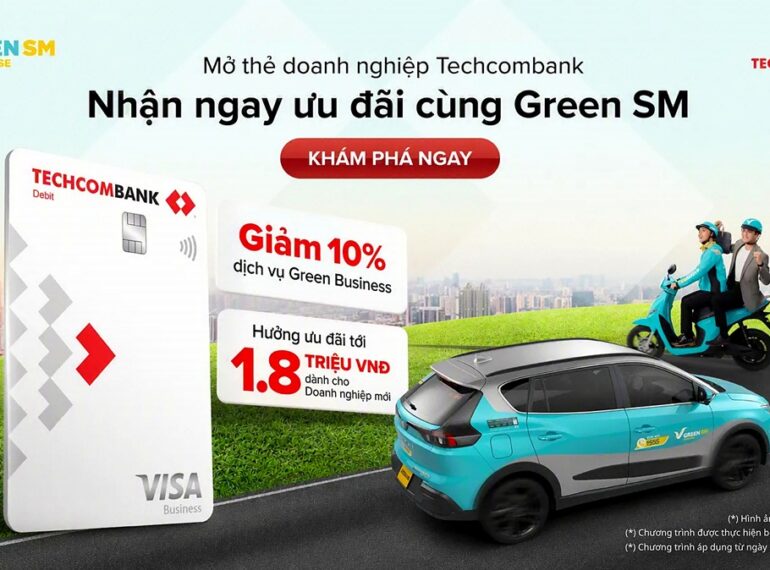 Green SM hợp tác cùng Techcombank – Ưu đãi di chuyển cho khách hàng doanh nghiệp