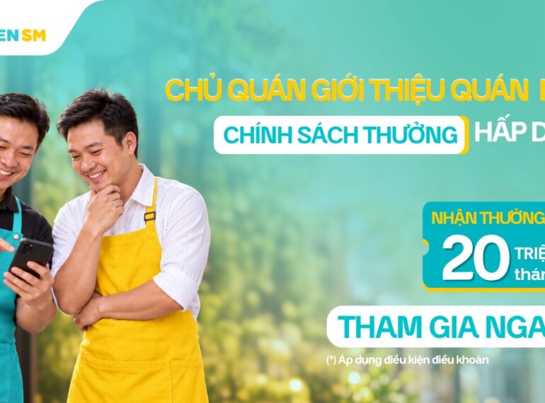 Chương trình giới thiệu quán mới áp dụng cho đối tác nhà hàng trên Green SM Food