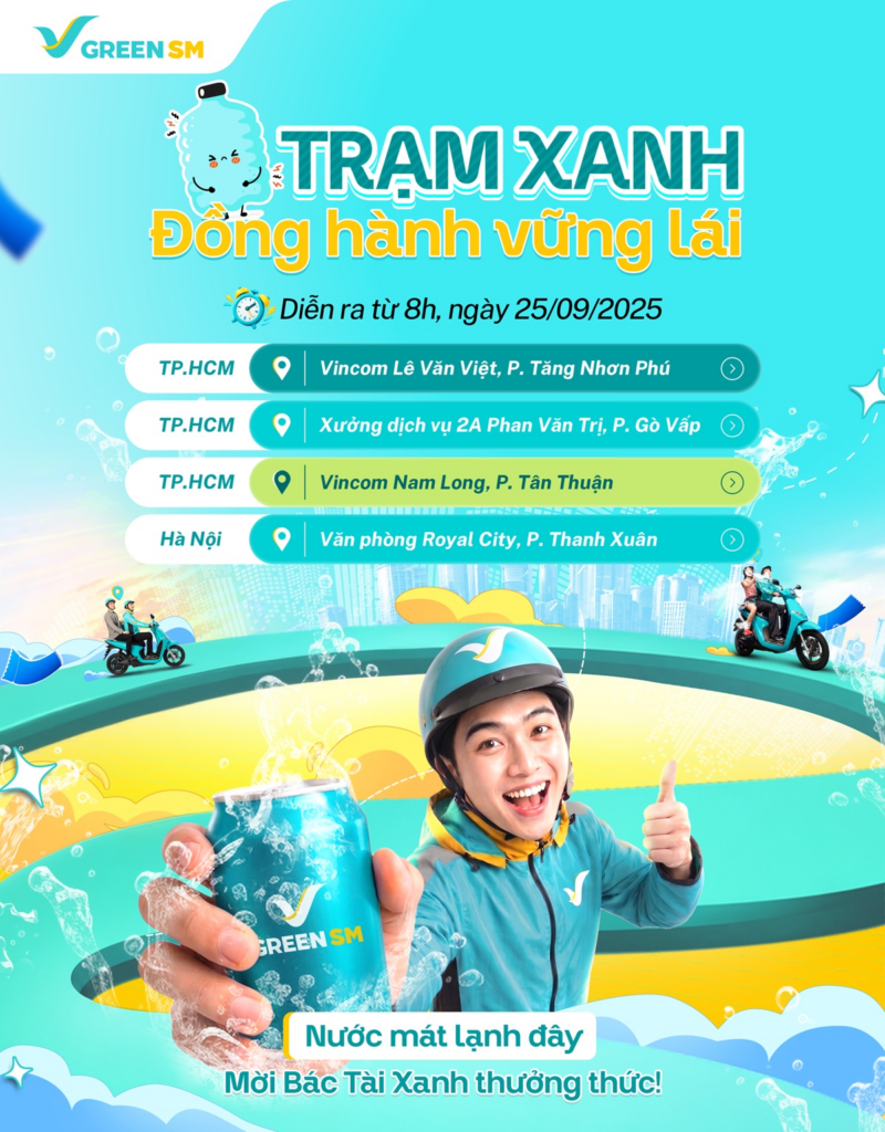 TRẠM XANH - ĐỒNG HÀNH VỮNG LÁI: “Nước mát lạnh đây - Mời Bác Tài Xanh thưởng thức!”