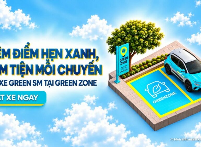 Giới thiệu Green Zone - khu vực đón taxi điện Green SM