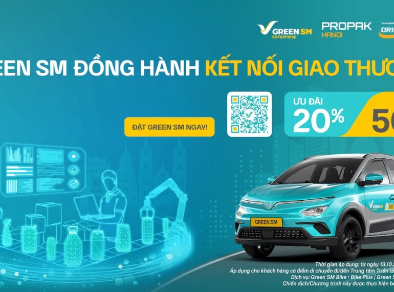 Green SM x ProPak Hanoi 2026 - Đến triển lãm, di chuyển xanh cùng Green SM