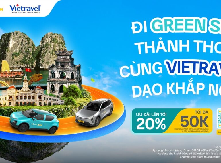 Green SM hợp tác cùng Vietravel - Ưu đãi di chuyển lên đến 20%